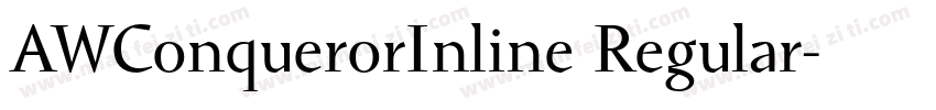 AWConquerorInline Regular字体转换
